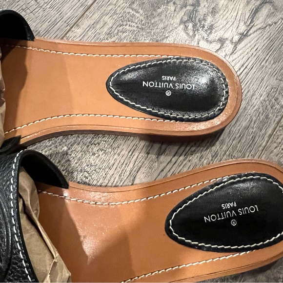 Louis Vuitton Leather Slides Sandals - Picture 5 of 8